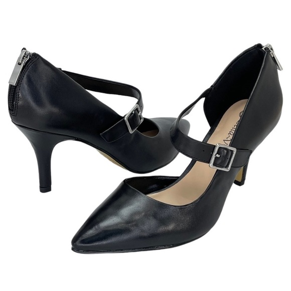 Bella Vita Shoes - NWT Bella Vita Dawson Nordstrom Black Leather Ankle Strap High Heels Pumps 5.5